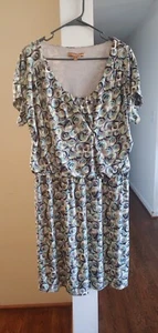 ellen tracy Kleid XL Kurzarm Swirl gemustert - Bild 1 von 2