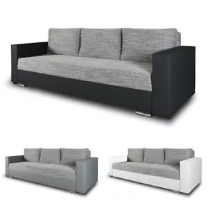 Schlafsofa Bird, Sofa mit Schlaffunktion und Bettkasten, Klappsofa, Schlafcouch - Bild 1 von 9