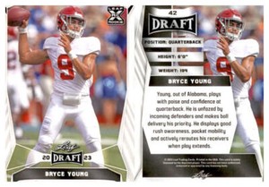 2023 LEAF DRAFT PICK FOOTBALL WHITE BASE - YOU PICK #1 - #100 * FREE SHIP *