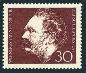 Germany 968 four stamps,MNH.Mi 528. Werner von Siemens,Electrical Engineer,1966. - Picture 1 of 1