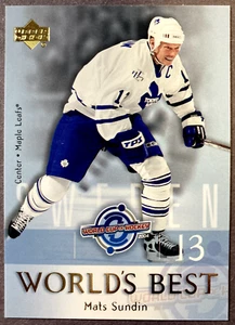 2004-05 Upper Deck World's Best #WB24 Mats Sundin Toronto Maple Leafs - Picture 1 of 1