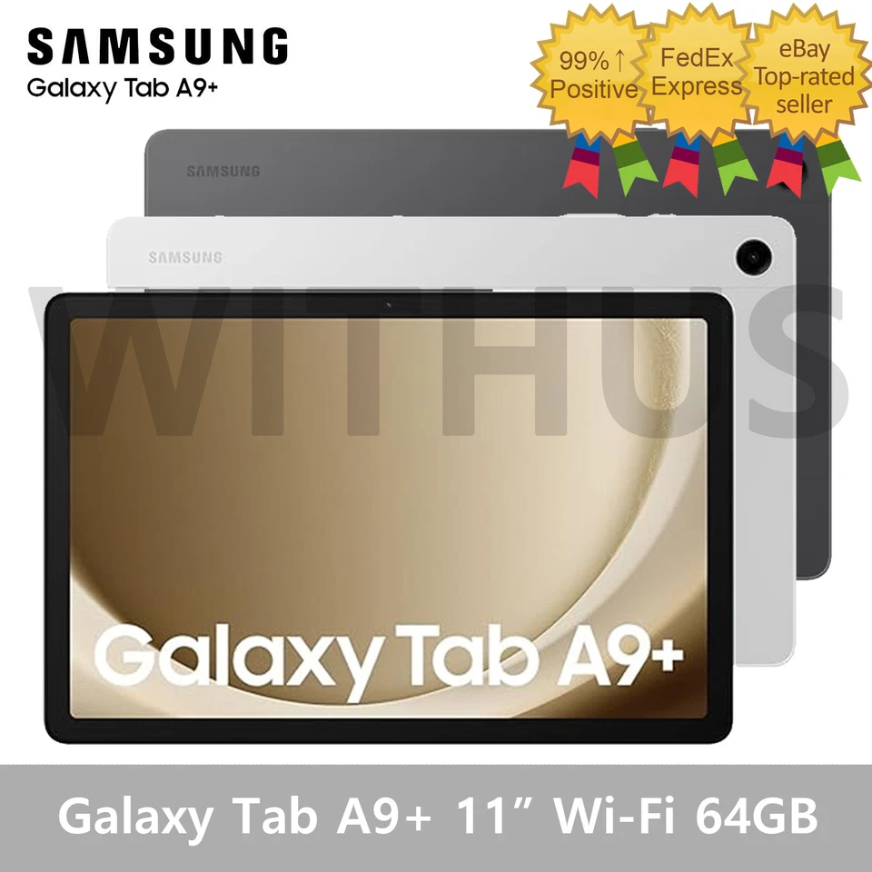 SAMSUNG Galaxy Tab A9+ Wi-Fi 64GB SM-X210 Tablet 11" Silver/Graphite - Tracking - Image 1 of 1