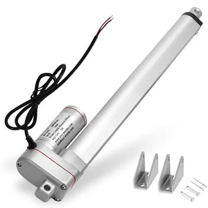 Actuador Lineal DC 12V Resistente 3000N/660lbs con Soportes de Montaje 4"~12" 5mm/s - Imagen 1 de 11