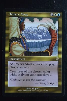 Magic The Gathering MTG TEFERI'S MOAT Invasion LP Lightly Played - Image 1 of 2