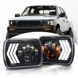 LED Headlight DRL For Toyota MR2/PICKUP/Celica/4Runner Turn Signal Hi-Lo Beam - Picture 1 of 10