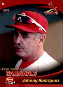 2013 Palm Beach Cardinals Choice #30 Johnny Rodriguez Manager Baseball Card