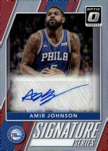 Amir Johnson 2017-18 Panini Donruss Optic Signature Series Prizm Auto #20 - Picture 1 of 2