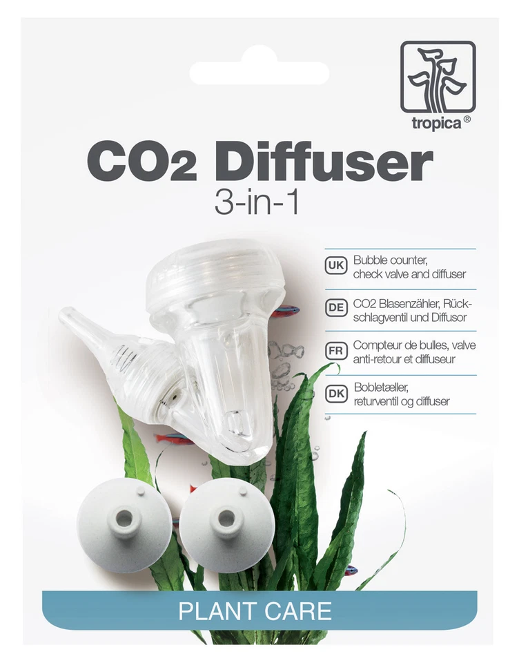 Tropica CO2 Diffuser / Diffusor 3 in 1 inkl. Rückschlagventil und Blasenzähler