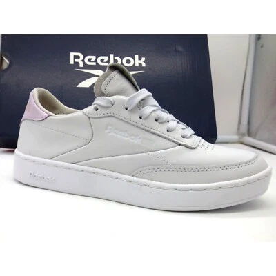 Zapatilla Tenis Reebok Club C Clean - Para Mujer, Gris Frío/Lila, Talla 5,5 Foto 1 de 4