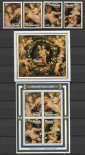 AITUTAKI SERIE N°464/467 & BLOCS N°68/69 NOEL 1987 NEUF ** LUXE TOP AFFAIRE !!