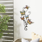 Metal Butterfly Indoor Outdoor Wall Decor 15 X 1 X 29 Multi Colored