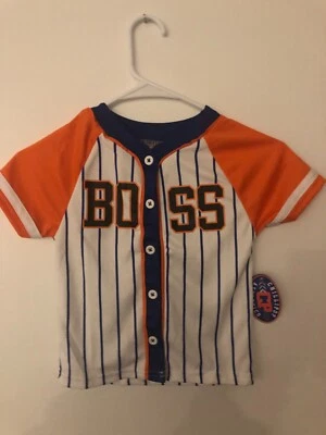 Chillipop Athletics  New York Mets colors boss toddler 2t  Jersey  new - Image 1 of 2