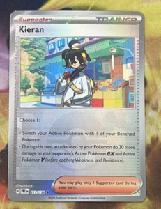 Kieran - (Poke Ball Pattern) 113/131 Sv: Prismatic Evolutions Holo - Picture 1 of 2