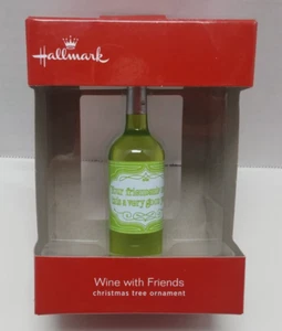 Adorno de árbol de Navidad Hallmark Wine with Friends 2017 - Nuevo - Imagen 1 de 6