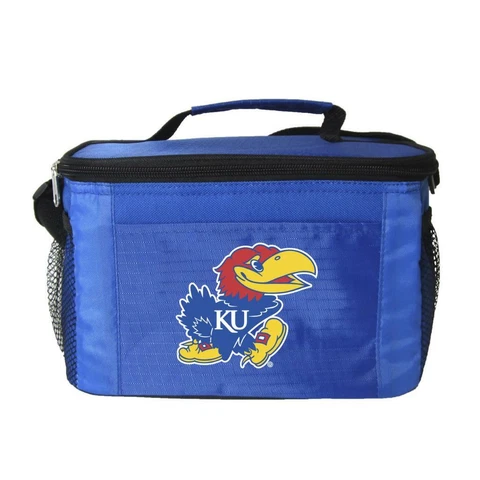 Kansas Jayhawks Kolder Kooler Bag - 6pk [NEW] NCAA Cooler Lunch Tailgate Travel Cover
