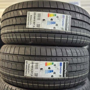 2X NEW GOODYEAR F1 ASYMMETRIC 6 225/45/18 225 45 ZR18 XL 95Y TYRES 2254518 C+A - Picture 1 of 4