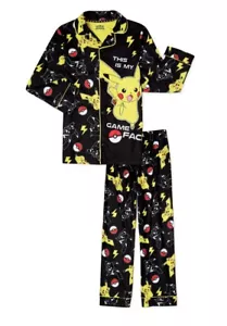 Pokemon Boys Long Sleeve Pajama Set, 2-Piece Sizes 4-12 - Picture 1 of 3
