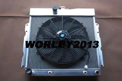 Radiador de aluminio + ventilador para Plymouth Fury 1963 1964 1965 1966 1967 Foto 1 de 4