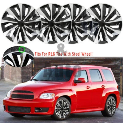 16" Set of 4 Wheel Covers Full Rim Snap On Hub Cap R16 For Chevrolet HHR 2006-11 - Image 1 of 4