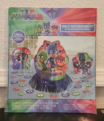 PJ Masks Pajama Heroes Table Decorating Kit 23 Pcs, Birthday Table Decor, Amscan - Image 1 of 2