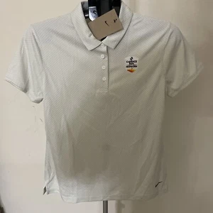 Nike DH2320 Dri-Fit Women’s Logo Light Green Pattern Golf Polo Shirt Size XL - Picture 1 of 9