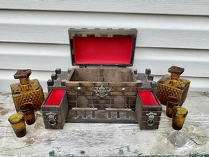 MCM Vintage Medieval Castle Bar Set - Picture 1 of 10