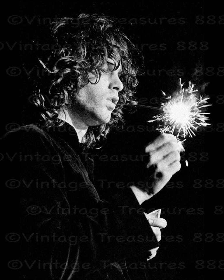 Jim Morrison and his Sparkler Photo Print Poster The Doors - Image 1 of 1