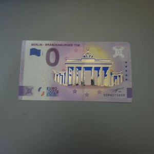 0 Euro BERLIN BRANDENBURGUER TOR "GOLD EDITION" - Picture 1 of 2