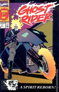 Ghost Rider 1REP 2nd Printing VF- 7.5 1990 Stock Image