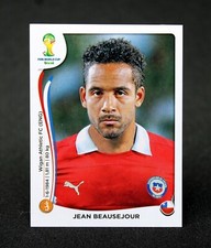 Panini FIFA World Cup Brazil 2014 Jean BEAUSEJOUR of CHILE Sticker #160