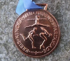 1989 FDJ DTSB Youth Pioneer East Germany Festival Event Bronze Medal Pin Badge - Picture 1 of 3