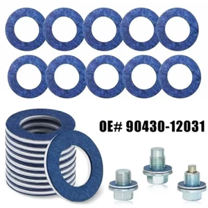 10X Sump Plug Washer Seal Ring Oil Drain Gasket Auto For Toyota OE#9043012031 - Picture 1 of 7