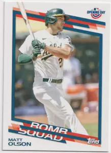 2022 Topps Opening Day Bomb Squad #BS-24 Matt Olson Oakland Athletics - Picture 1 of 2