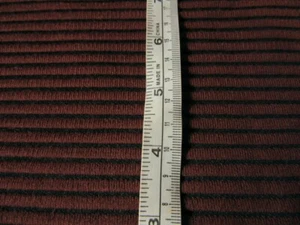 brown and black ribbed jersey thick jersey rib remnant extra wide - Picture 1 of 5