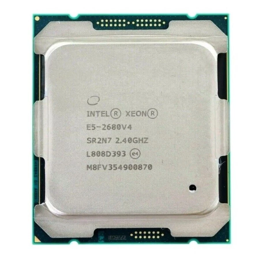 Intel Xeon E5-2680 V4 SR2N7 2.40GHz 14-Core 28-Thread 35MB 120W CPU Processor - Image 1 of 1