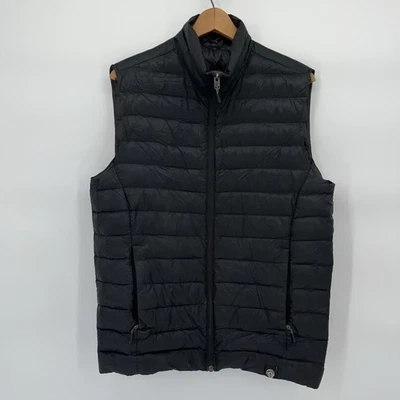 REI Co-op Down Vest Mens Small Black Puffer Insulated Packable Outdoors FLAWED - Image 1 of 4