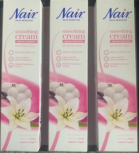 3x 👙 Nair Smoothing Hair Remover Cream Bikini & Underarm 100ml X3 - Picture 1 of 2