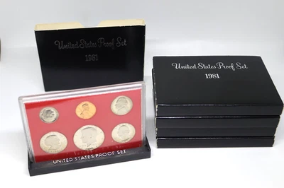 1981 United States Proof Set - 6 Coin Set ( 5 Complete Sets ) - Image 1 of 4