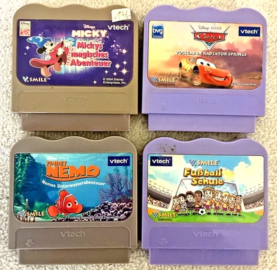 MICKY + Cars + NEMO + FUSSBALL * S.MILE v-tech -  4X Spielmodule * SUPER *👍*😉* - Bild 1 von 4