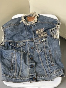 Vintage Original Stray Homemade Battle Vest - Bild 1 von 5