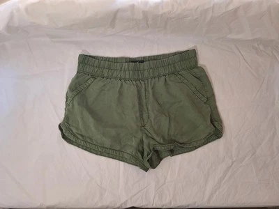 American Eagle AE Faded Olive Green Pull-On Shorts Size Small - Image 1 of 4
