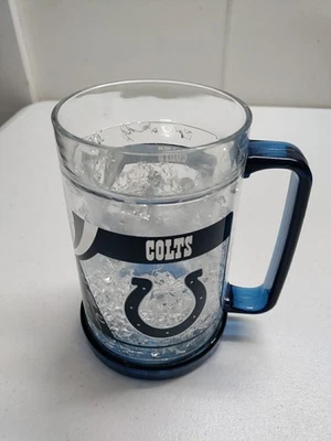Colts NFL 16oz Crystal 6" Freezer Mug Blue by Duck House Sports LCM Taiwan  - Image 1 of 4