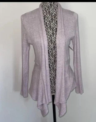 Verve Ami Size M Knit Jacket Cardigan Long Sleeve Waterfall Pink - Image 1 of 4