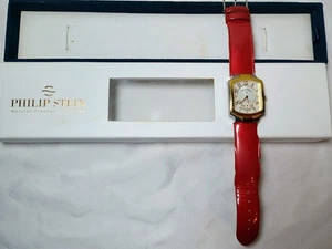 Reloj de cuarzo Philip Stein de dos tonos firma esfera dorada 27 mm - necesita batería - Imagen 1 de 10