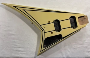 Jackson Rhoads RR3 2006 Concorde V carrocería aliso marfil con rayas negras Japón - Imagen 1 de 24