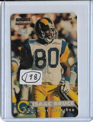 (198) 1996 PRO LINE INTENSE II ~ ISAAC BRUCE $3 PHONE CARD #41 LOT - Image 1 of 2