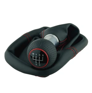 Manguito de cambio costura ROJO palanca de cambios GTI look para VW Golf 4 IV Bora marco 23 mm - Imagen 1 de 6