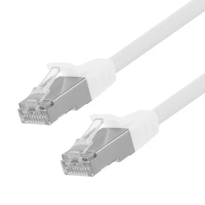 Ethernet Patch Cable CAT6, F/UTP, 26AWG, 0.5 Ft ,  5 pack, White - Image 1 of 4