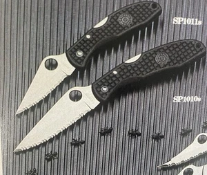 2 Spyderco Clip-It Knives 3.5” ENDURA and 2.5 DELICA Serated blades 1991 MINT! - Picture 1 of 15