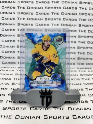2021-22 Upper Deck Ice Ice Premieres Green /799 David Farrance #195 Rookie RC - Image 1 of 2